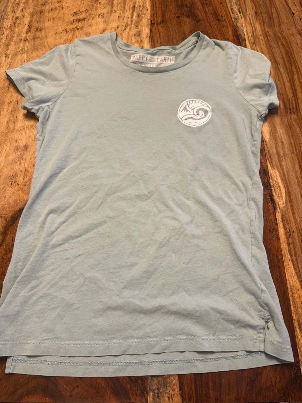 Happy Earth Free the Sea Turtle Organic Cotton T-Shirt Size M sustainable